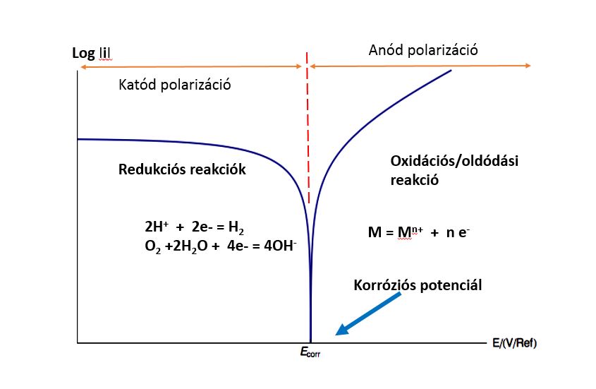 Anódos és katódos polarizációs görbék